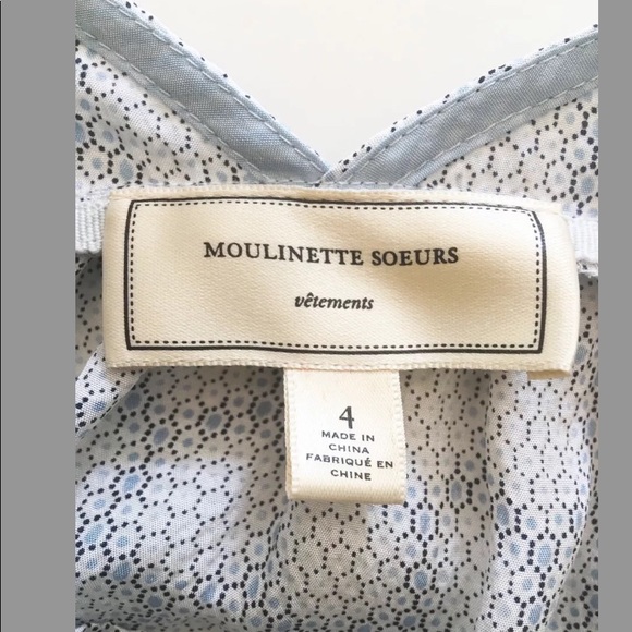 Moulinette Soeurs/Anthropologie Ruffle Blouse 4 - Picture 4 of 5